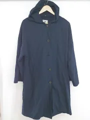 ◇ ◎ nano&co ナノアンドコー nano universe 2WAY 薄手 長袖 フード付き コート サイズ 38 ネイビー レディース P  【1301130005675】