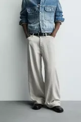 ザラ サルエル クリーム ジーン