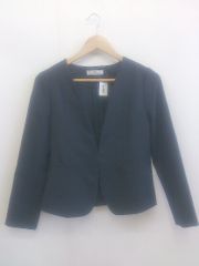 ◇ MEW'S REFINED CLOTHES 뮤즈 리파인드 클로즈 긴팔 재킷 사이즈 38 네이비계 레이디스 P [1301160015811]