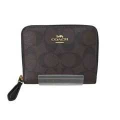 コーチ COACH シグネチャー ラウンドファスナー 二つ折り財布 レディース 表記無 