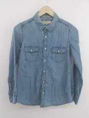 ◇ BEAUTY & YOUTH ビューティアンドユース UNITED ARROWS デニム 長袖 シャツ ブラウス サイズS ブルー系 レディース P  【1301160018119】