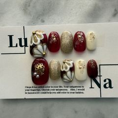 成人式ネイルチップ　成人式ネイル　成人式　結婚式　前撮りネイルチップ　ネイル