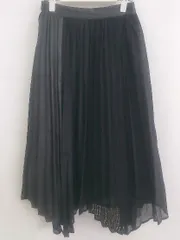 ◇ PAGEBOY ページボーイ ALICIA メッシュ シアー 切替 ロング プリーツ スカート サイズF ブラック レディース P  【1301160020426】のサムネイル