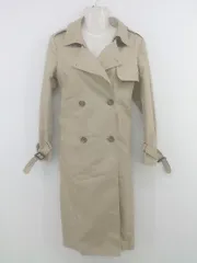 ◇ ◎ nano universe ナノユニバース 長袖 トレンチ コート サイズ38 ベージュブラウン レディース P  【1301170000012】