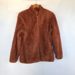 UNIQLO ファーリーフリースフルジップジャケット メンズ M ブラウン 3072202512270090