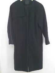 ◇ KBF ケービーエフ URBAN RESEARCH 長袖 ノーカラー ロング コート サイズ ONE ブラック レディース P  【1301170006168】