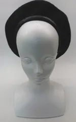 ◇ QUEENHEAD クイーンヘッド ウール混合 調節可能 ベレー帽 ブラック サイズF レディース E  【1301170011605】