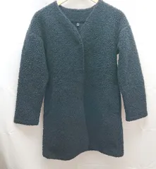 ◇ UNIQLO ユニクロ シンプル ボア 長袖 ジャケット コート サイズS/M ネイビー レディース E  【1301170010493】