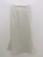 ◇ one after another NICE CLAUP 花柄 ロング マーメイド スカート サイズ F ベージュ グレー レディース P  【1301180001900】