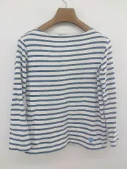 ◇ ORCIVAL フランス製 ボーダー ボートネック 長袖 Tシャツ カットソー ネイビー ホワイト レディース P  【1301180006905】