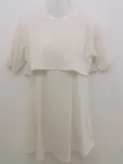 ◇ MAJESTIC LEGON マジェスティックレゴン ワンピース カットソー アンサンブル サイズM オフホワイト レディース P  【1301180006301】