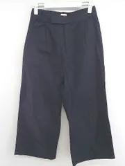 ◇ URBAN RESEARCH DOORS タック ワイド パンツ サイズ38 ネイビー レディース P  【1301180008497】