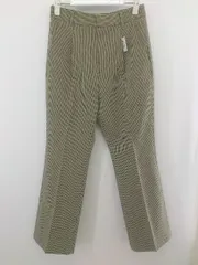 ◇ LOWRYS FARM ローリーズファーム 千鳥格子 タック スラックス パンツ サイズL ベージュ系 レディース P  【1301210002006】