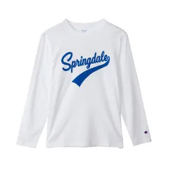 チャンピオン champion LONG SLEEVE BASIC ウェア(メンズ・ユニ) (C3-C421)、(013)ホワイト×ネイビー