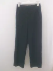 ◇ UNITED ARROWS ユナイテッドアローズ リネン混 パンツ サイズ34 ブラック レディース P  【1301210003270】