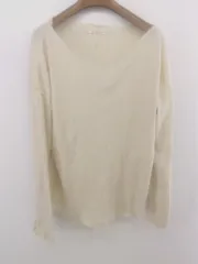 ◇ pual ce cin ピュアルセシン コットン ニット 長袖 カットソー ベージュ レディース E  【1301230002833】