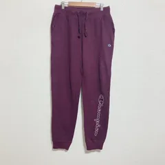 【ロゴ刺繍】CHAMPION チャンピオン　裾ロゴ　スウェットパンツ　ワインレッド　M