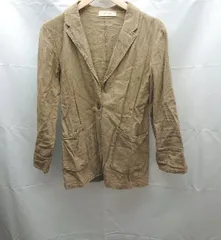 ◇ SELECT MOCA フロントボタン　ポケット付き 長袖 ジャケット サイズF ベージュ レディースメンズ E  【1301230014669】