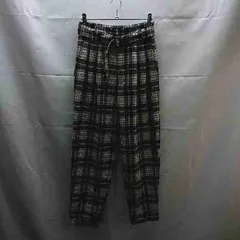 ◇ Another Edition アナザーエディション チェック柄 冬 起毛 テーパード パンツ サイズM グレー系 レディース E  【1301230014492】