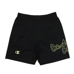 チャンピオン champion SHORTS BASKETBALL ウェア(メンズ・ユニ) (C3-CB525)、(9YG)ブラック×グリーン