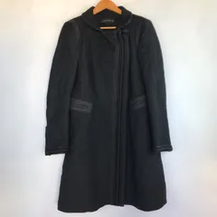 ZARA ウールロングコート レディース L ブラック 3072202512270098