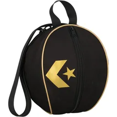 CONVERSE コンバース ボールケース マルチスポーツ ランドリーバッグ c2552097-1982、ブラック×V.ゴールド