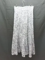 ◇ MAJESTIC LEGON マジェスティックレゴン レース マーメイド ロング フレア スカート サイズM ブルー レディース E  【1301230017028】