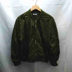 ◇ COLZA コルザ シンプル MA-１風 長袖 ジャケット ブルゾン サイズLL カーキ レディース E  【1301230016984】