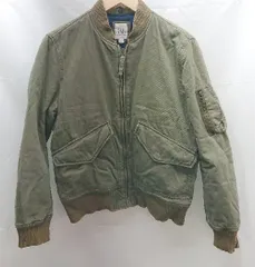 ◇ GAP ギャップ 中綿 シンプル 長袖 ジャケット ブルゾン サイズS カーキ レディース E  【1301230016830】