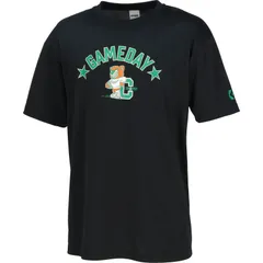 CONVERSE コンバース プリントTシャツ バスケットボール Ｔシャツメンズ cb251359-1947、(1947)ブラック×Dグリーン