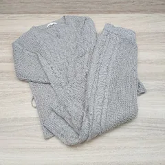 ◇ grove アラン編み ロング セットアップ サイズM ベージュ レディース E  【1301230018230】