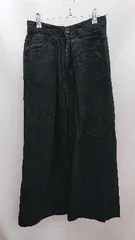 ◇ JEANASIS ジーナシス 無地、2タッグ ワイドデニム サイズS ブラック レディース E  【1301230018018】