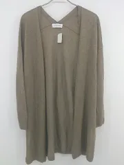 ◇ Simplicite シンプリシテェ 長袖 ロング ニット カーディガン ブラウン系 レディース P  【1301240002472】