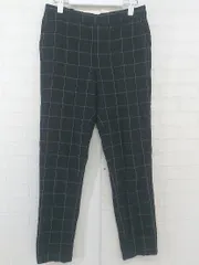 ◇ JOURNAL STANDARD relume ウール混 チェック イージーパンツ サイズM ブラック ホワイト系 レディース P  【1301240006395】