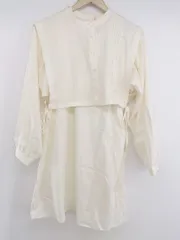 ◇ ◎ LOWRYS FARM ローリーズファーム 長袖 膝丈 ワンピース サイズF アイボリー レディース P  【1301240010552】