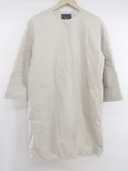 ◇ Techichi テチチ 比翼 ノーカラー コート サイズF ベージュ レディース P  【1301240013706】