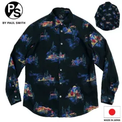 【B3647】【日本製】PS Paul Smith ピーエスポールスミス UFO HIGHWAY 長袖シャツ 102314 サイズS