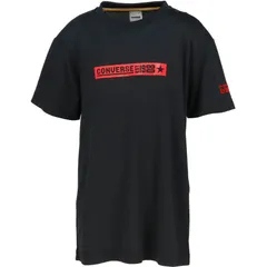 CONVERSE コンバース Jr.プリントTシャツ バスケットボール ＴシャツＪＲ cb451354-1964、ブラック×レッド