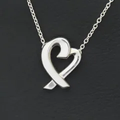 新品同様 美品 TIFFANY&Co. Paloma Picasso ティファニー パロマピカソ ラビングハート ネックレス シルバー925 6.9g