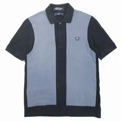 美品 20aw コムデギャルソンオムドゥ × フレッドペリー COMME des GARCONS HOMME DEUX × FRED PERRY 鹿の子 ポロシャツ カットソー トップス 半袖 コットン カラーブロッキング ロゴ刺繍 DF-T1010 Sのサムネイル