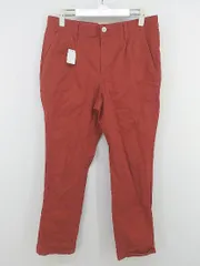 ◇ MORGAN HOMME モルガンオム ロールアップ ストレッチ タック パンツ サイズL レッド メンズ P  【1301250002707】のサムネイル