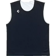 converse(コンバース) 3S リバーシブルノースリーブ バスケットリバーシブルシャツM (cb231730-1911)、ブラック/ホワイト