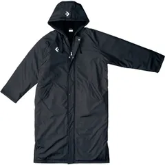 コンバース CONVERSE 6F ロングボアコート バスケットコート M ベンチコート (cb162601-1900)、ﾌﾞﾗｯｸ