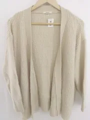 ◇ studio CLIP スタディオクリップ ニット カーディガン サイズM ベージュ レディース P  【1301270000820】