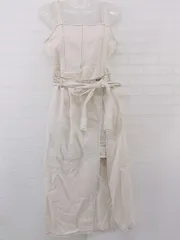 ◇ ◎ one after another NICE CLAUP 膝下丈 ジャンパースカート サイズF ライトベージュ系 レディース P  【1301270004293】