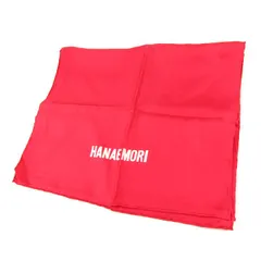 ハナエモリ スカーフ ストール ロゴ ブランド レディース レッド HANAE MORI 森英恵 【中古】のサムネイル