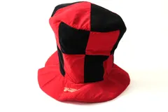 東京ディズニーランド ファンキャップ ハット ミッキーマウス グッズ 帽子 レディース レッド×ブラック Disneyland 【中古】