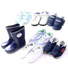 ニューバランス/ナイキ/ファミリア 他 スニーカー 長靴 7点セット 12-17cm ブランド シューズ 靴 まとめて キッズ 男の子用 【中古】