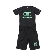 チャンピオン champion T-SHIRT AND SHORTS KIDS WEAR ・ SCHOOL ウェア(キッズ) (CK-BSW02)、(090)ブラック