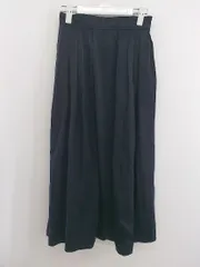 ◇ MOUSSY マウジー サテン ロング フレア スカート サイズ1 ネイビー レディース P  【1301300000127】